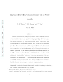 Likelihood-free Bayesian inference for alpha-stable models