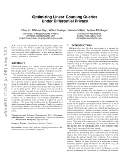 Optimizing Histogram Queries under Differential Privacy
