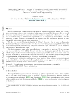 Computing Optimal Designs of multiresponse Experiments reduces to
  Second-Order Cone Programming