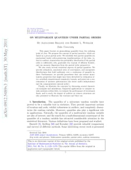 On multivariate quantiles under partial orders