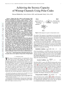 Achieving the Secrecy Capacity of Wiretap Channels Using Polar Codes