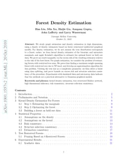 Forest Density Estimation