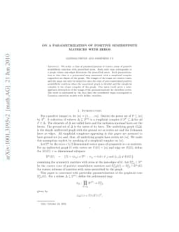 On a parametrization of positive semidefinite matrices with zeros