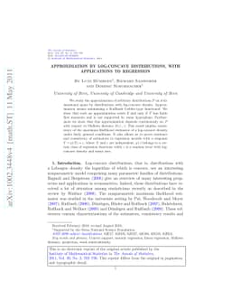Approximation by log-concave distributions, with applications to
  regression