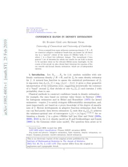 Confidence bands in density estimation
