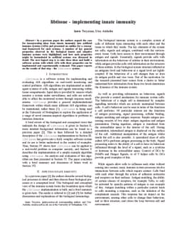 libtissue - implementing innate immunity