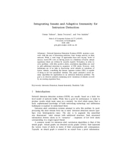 Integrating Innate and Adaptive Immunity for Intrusion Detection