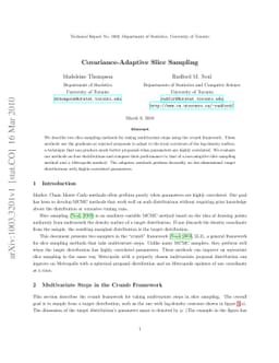 Covariance-Adaptive Slice Sampling