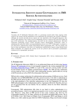 Integrating identity-based cryptography in IMS service authentication