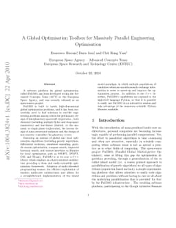 A Global Optimisation Toolbox for Massively Parallel Engineering
  Optimisation