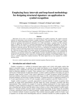 Employing fuzzy intervals and loop-based methodology for designing
  structural signature: an application to symbol recognition