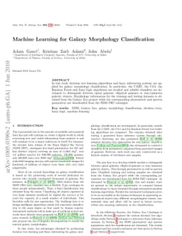 Machine Learning for Galaxy Morphology Classification