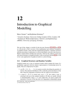 Introduction to Graphical Modelling