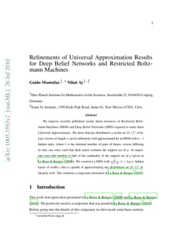 Refinements of Universal Approximation Results for Deep Belief Networks
  and Restricted Boltzmann Machines