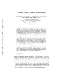 Proviola: A Tool for Proof Re-animation