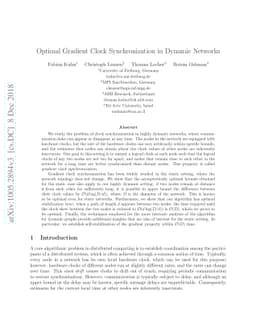 Optimal Gradient Clock Synchronization in Dynamic Networks