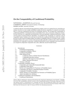 On the computability of conditional probability
