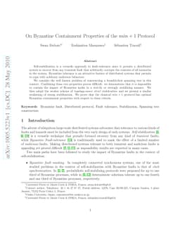 On Byzantine Containment Properties of the $min+1$ Protocol