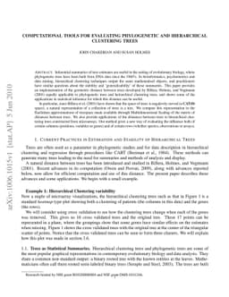 Computational Tools for Evaluating Phylogenetic and Hierarchical
  Clustering Trees