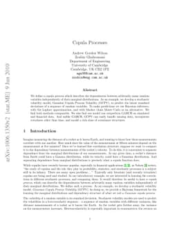 Copula Processes