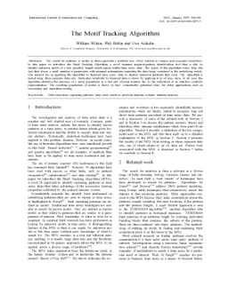 The Motif Tracking Algorithm