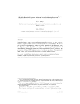 Highly Parallel Sparse Matrix-Matrix Multiplication