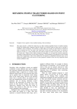 Repairing People Trajectories Based on Point Clustering