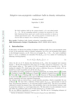 Adaptive non-asymptotic confidence balls in density estimation