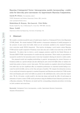 Bayesian Cointegrated Vector Autoregression models incorporating
  Alpha-stable noise for inter-day price movements via Approximate Bayesian
  Computation