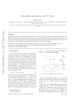 Indexability, concentration, and VC theory