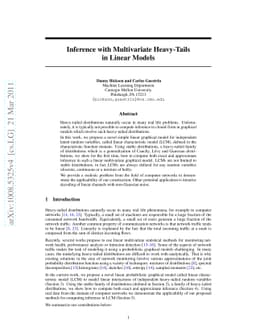 Inference with Multivariate Heavy-Tails in Linear Models