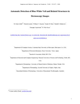 Automatic Detection of Blue-White Veil and Related Structures in
  Dermoscopy Images
