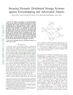 Securing Dynamic Distributed Storage Systems against Eavesdropping and
  Adversarial Attacks