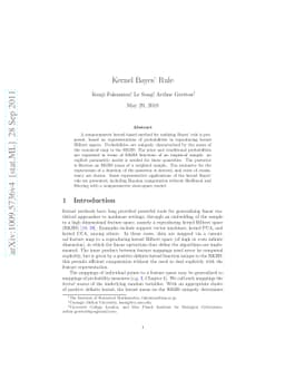 Kernel Bayes' rule