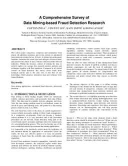 A Comprehensive Survey of Data Mining-based Fraud Detection Research