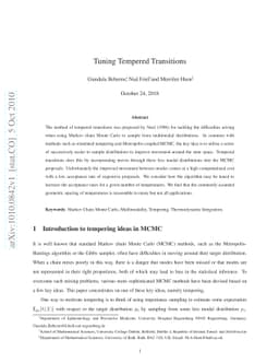 Tuning Tempered Transitions