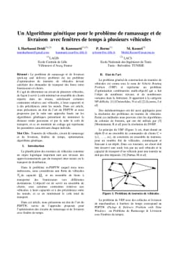 Un Algorithme génétique pour le problème de ramassage et de
  livraison avec fenêtres de temps à plusieurs véhicules