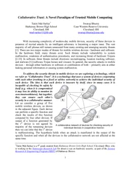 Collaborative Trust: A Novel Paradigm of Trusted Mobile Computing