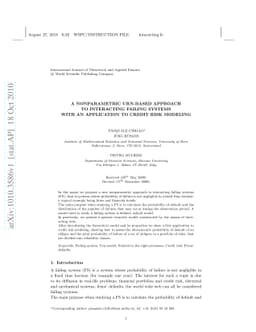 A nonparametric urn-based approach to interacting failing systems with
  an application to credit risk modeling