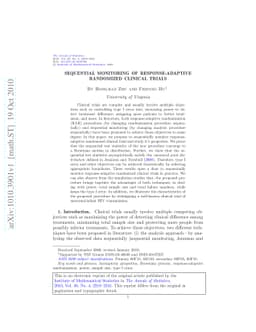 Sequential monitoring of response-adaptive randomized clinical trials