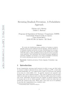 Revisiting deadlock prevention: a probabilistic approach