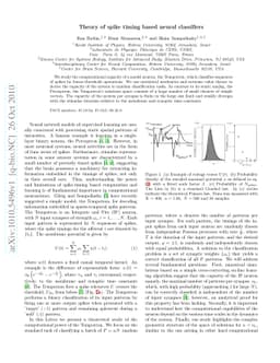 Theory of spike timing based neural classifiers
