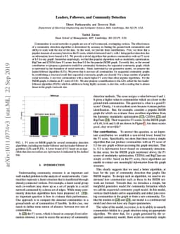 Leaders, Followers, and Community Detection