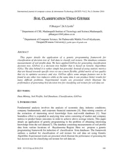 Soil Classification Using GATree
