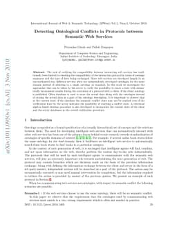 Detecting Ontological Conflicts in Protocols between Semantic Web
  Services