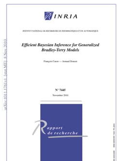 Efficient Bayesian Inference for Generalized Bradley-Terry Models