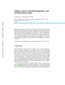 Stiffness Analysis of Parallel Manipulators with Preloaded Passive
  Joints