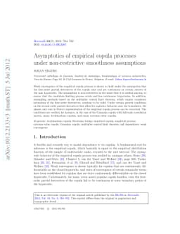 Asymptotics of empirical copula processes under non-restrictive
  smoothness assumptions
