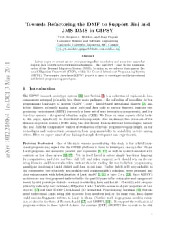 Towards Refactoring the DMF to Support Jini and JMS DMS in GIPSY