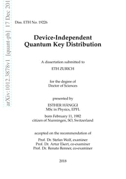 Device-independent quantum key distribution